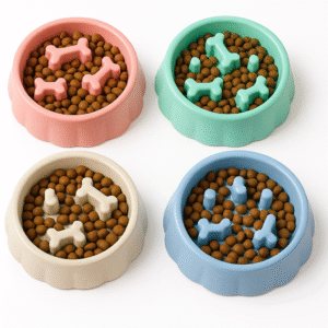 comedero antiahogo y antireflujo para mascotas | plato lento antiansiedad para perros y gatos