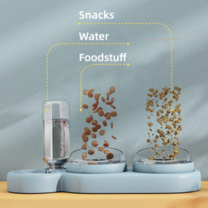 comedero y bebedero automático 3 en 1 para perros y gatos | alimentador multifuncional con dispensador de agua