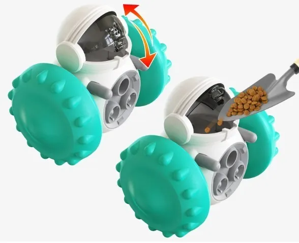 juguete dispensador de comida interactivo para mascotas | estimula, alimenta y divierte