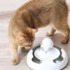 alimentador interactivo con temporizador y juego de caza para gatos y perros