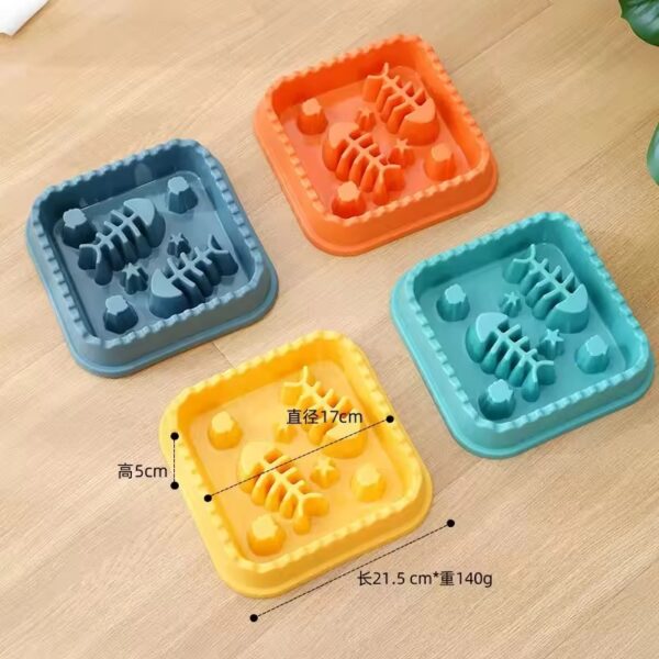 comedero antiansiedad para perros – plato lento antideslizante para comer saludable